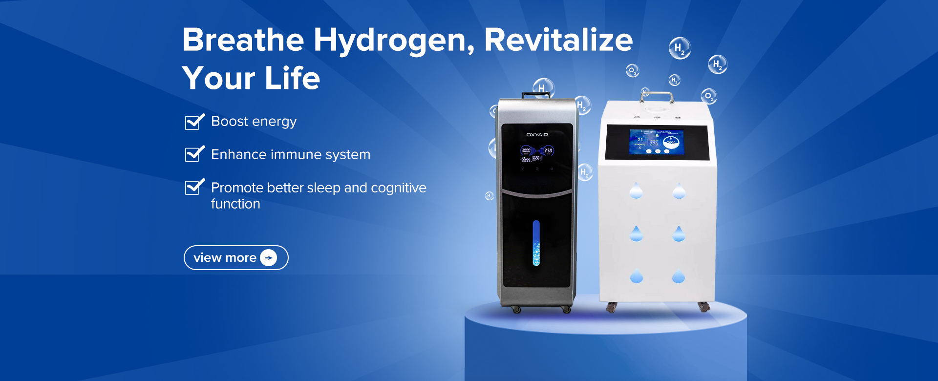 Commercial Use Clinical High Flow Hydrogen Inhalation System